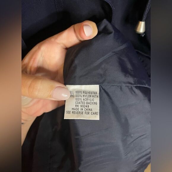 CBO New York SiE 1X Navy Zip Up Detachable Hooded Jacket Coat - Picture 4 of 10